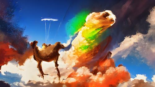 Camel in the clouds, good quality in comments