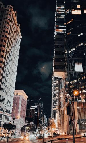 Los Angeles Downtown At Night