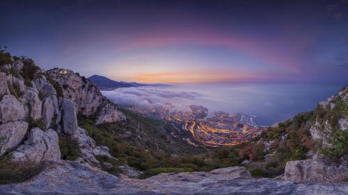 Monaco Fog Summer Sunrise