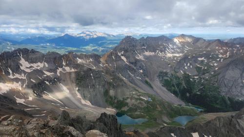 The view atop Mount Sneffels, Colorado, USA