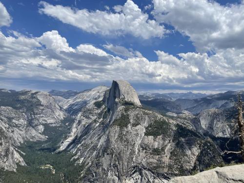Majestic half dome in Yosemite, California