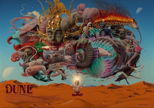 Alternative Movie Poster for Alexandro Jodorowsky's Dune  - By Hugo Emmanuel Figueroa