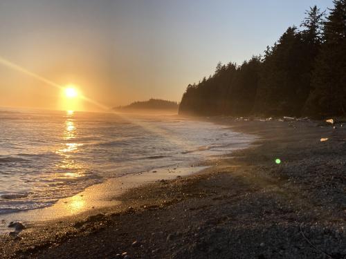 Sunset on the West Coast trail, Vancouver Island
