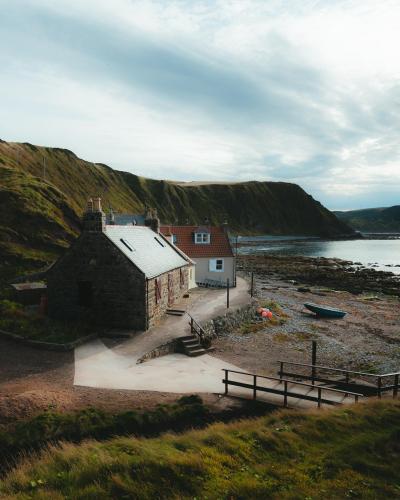 The tiny fishing village of Crovie, Scotland