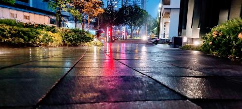 A rainy street in Taiwan