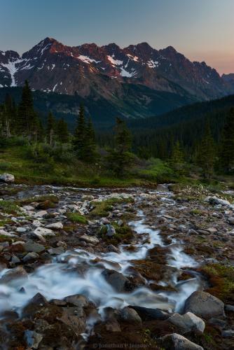 Cascading stream in the Rocky Mountains, USA