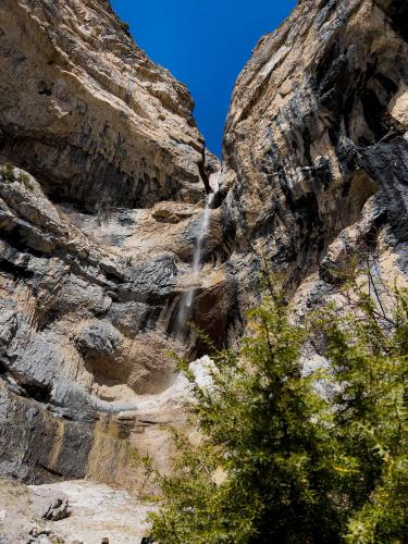 Tiny waterfall at mounts. Armenia