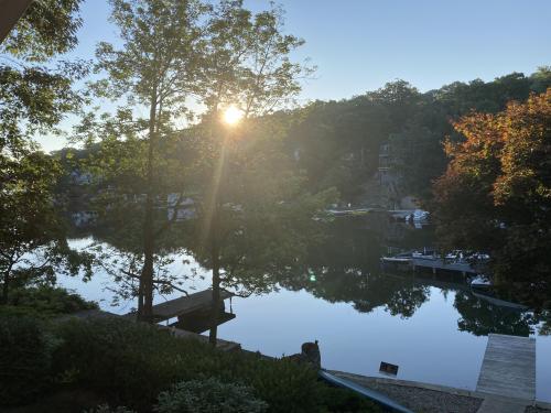 I love my new morning coffee view. Lake Hopatcong, NJ