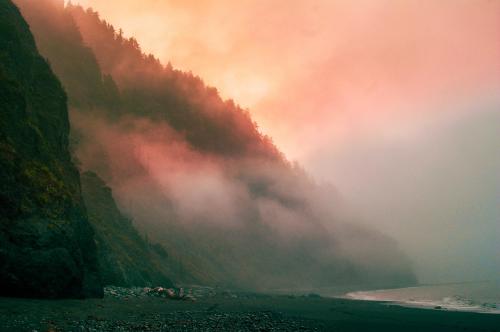 Sunrise on the Lost Coast Trail, Northern California