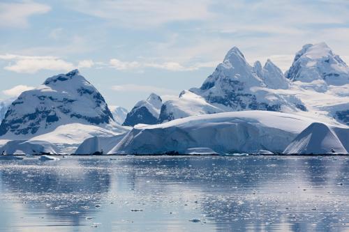 Looking east in Hidden Bay, Antarctica