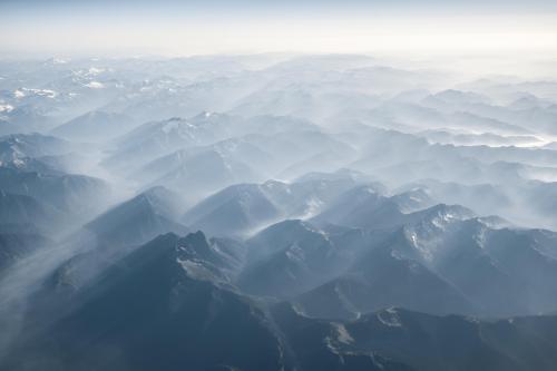 Mountain range near Vancouver, BC, Canada