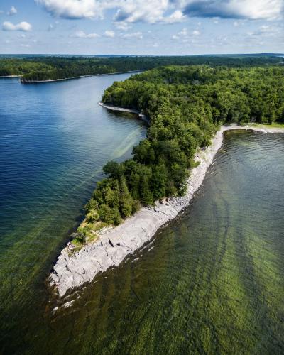 Point au Roche State Park on the shores of Lake Champlain, New York State