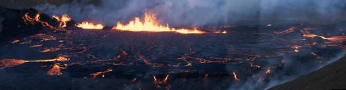 Volcano in Meradalir Iceland  linked in comments.