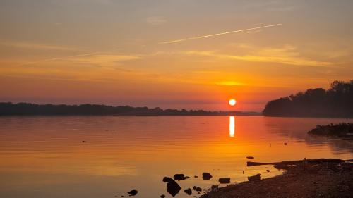 Sunrise on the Mississippi River