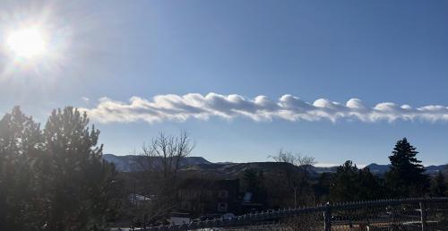 Kelvin-Helmholtz clouds over the front range yesterday?