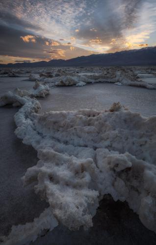 Salt deposits weaving their way through the lowest place on Earth | Death Valley NP, CA |