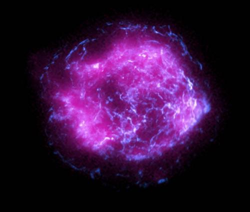NASA’s IXPE Sends First Science Image, This image of the supernova Cassiopeia A combines some of the first X-ray data collected by NASA’s Imaging X-ray Polarimetry Explorer.