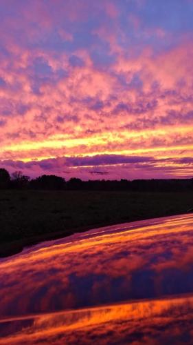 Sunset after a summer storm in Caroline NY