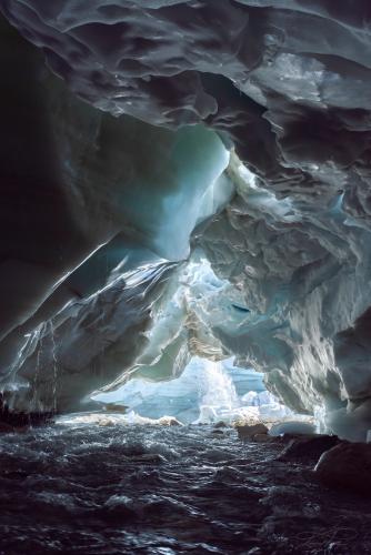 Stunning Ice Cave in Northern Greenland