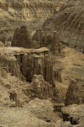 View from Miller Point at the Cathedral Gorge in Nevada