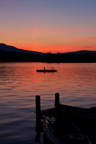 sunset at the lake