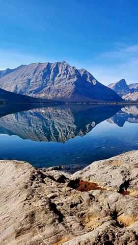 Perfect Reflections at Upper Kananaskis Lake, Alberta Canada