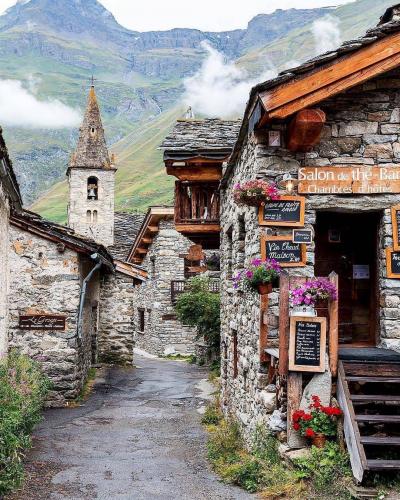 Village of Bonneval-sur-Arc , France.