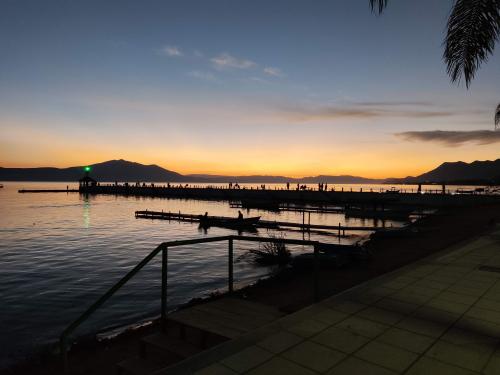 Sunset in Chapala lake