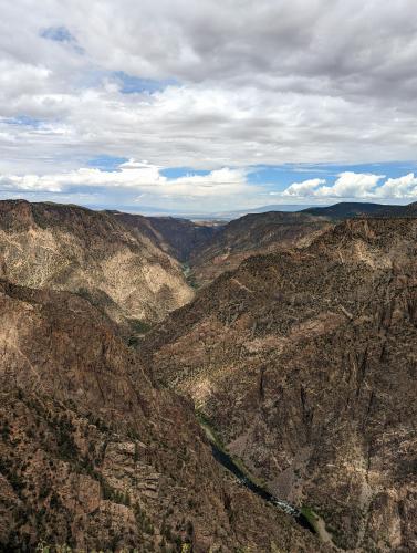 How far can you see - Sunset Point, Gunnison NP, CO, USA