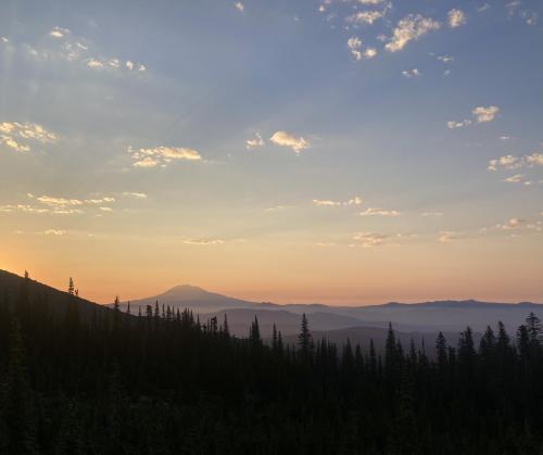 Mount Adams, WA from the slopes of Mount Saint Helens. July 2022