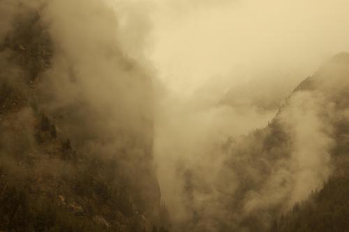 Cloudy morning in Himalayas, Nepal