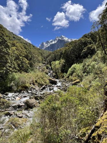 View of Mount Awful from the Young River, Mt Aspiring National Park, Aotearoa New Zealand