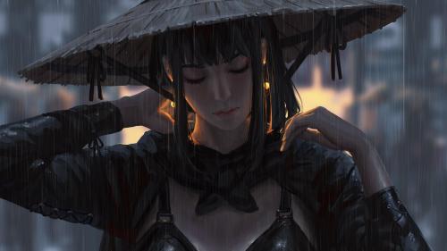 [] Guweiz - Samurai woman pensive