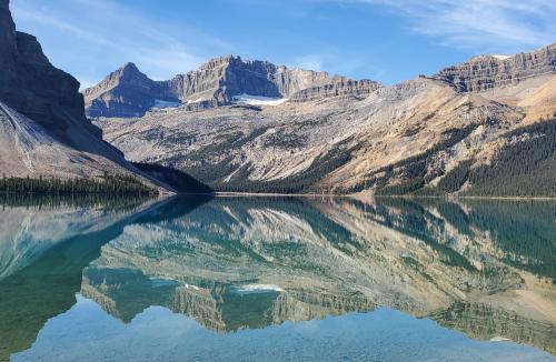 Beautiful reflection, Bow Lake Alberta