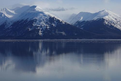 Beautiful views from Beluga Point in Alaska