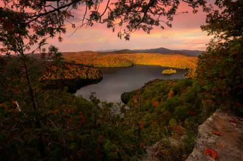 Morning sun from a ledge in Vermont.