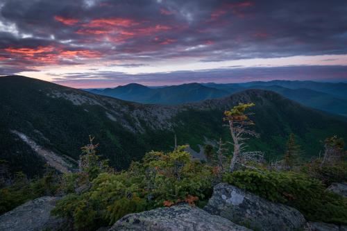 Mount Bond and its ridge line deep in the White Mountains National Forest, New Hampshire