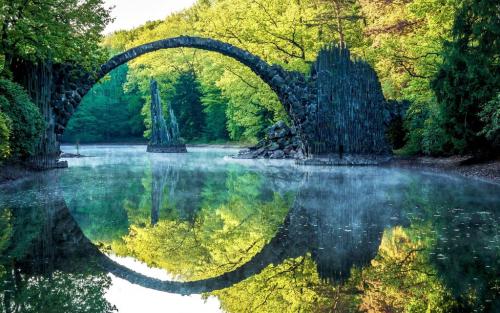 Beautiful old bridge in Saxony