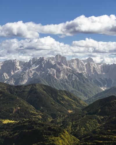 Julian Alps - as seen from a viewpoint near Villach, Austria
