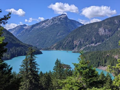 Diablo Lake, WA is a brilliant natural turquoise