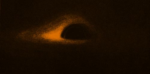 First black hole image simulated 1979