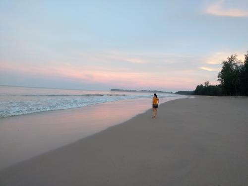 My secret spot - miles of undeveloped Andaman coastline in Thailand. No tourists here.