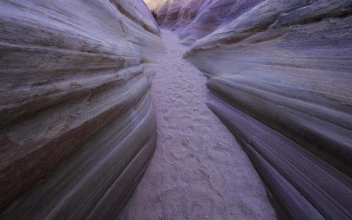 Pastel or pink canyon is a tiny slot canyon in the Valley of Fire SP with some incredible colors and patterns