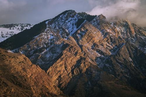 The northern Wasatch Mountains produce stunning views from the car