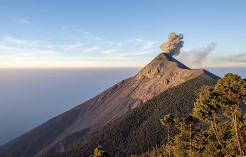 View from Acatenango, Guatemala.