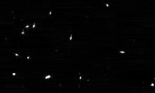 Preparing for greatness! James Webb took some pictures as part of the alignment and focusing process. The 18 dots are actually a single star, this picture will help in adjusting the mirror segments.