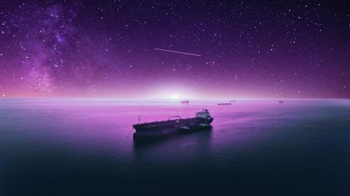 Ship Stars Cosmos Galaxy