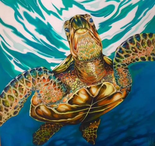 Southbound. Oil on 48 inch canvas by Kobasky, St. Petersburg, Fl.