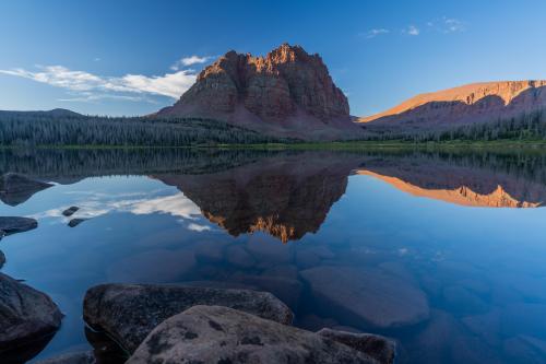 Sunrise at Red Castle Lake in the Uinta Mountains, Utah, USA