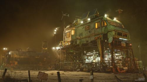 The Crystal Ship at Night - Bondok Max